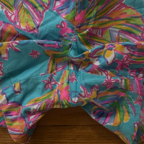 Lilly Pulitzer shorts callahans 6 Sea Blue Summer Haze - Picture 2 of 3